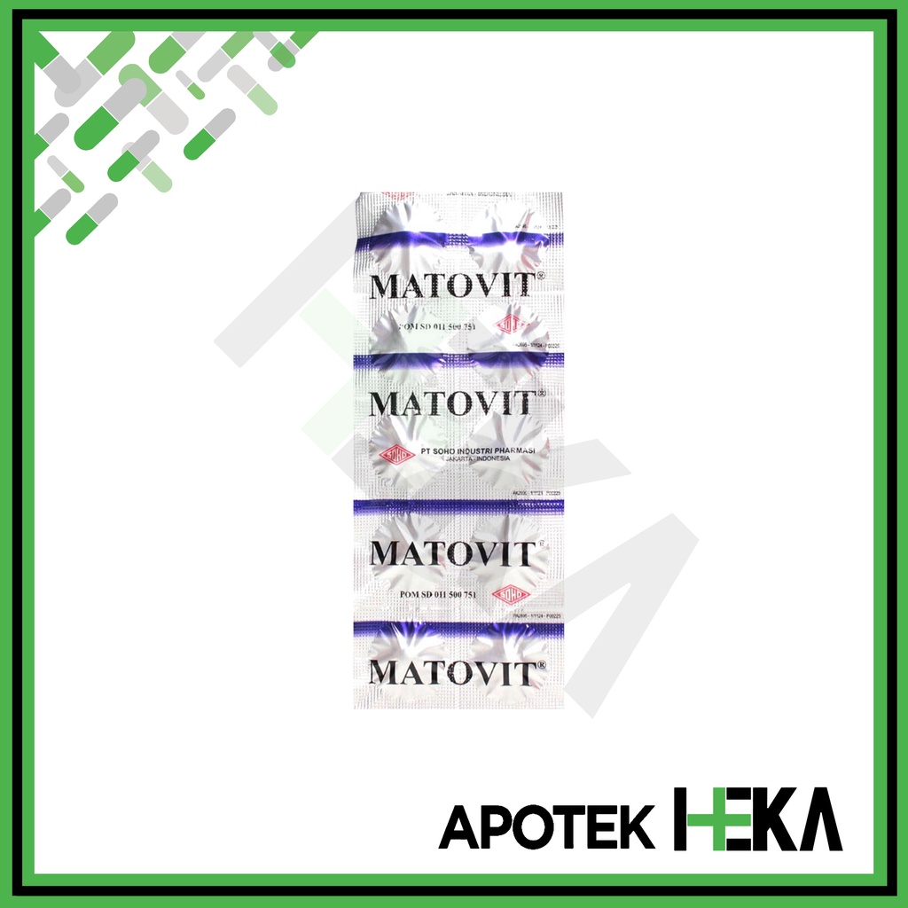 Matovit Strip isi 10 Tablet - Suplemen Vitamin Mata (SEMARANG)