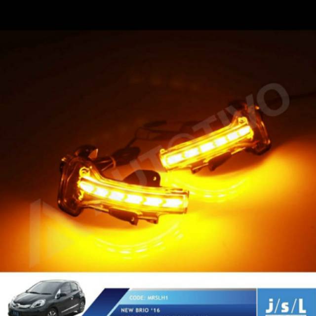 Mirror running signal lamp new Brio 2016 LED kaca spion jsl