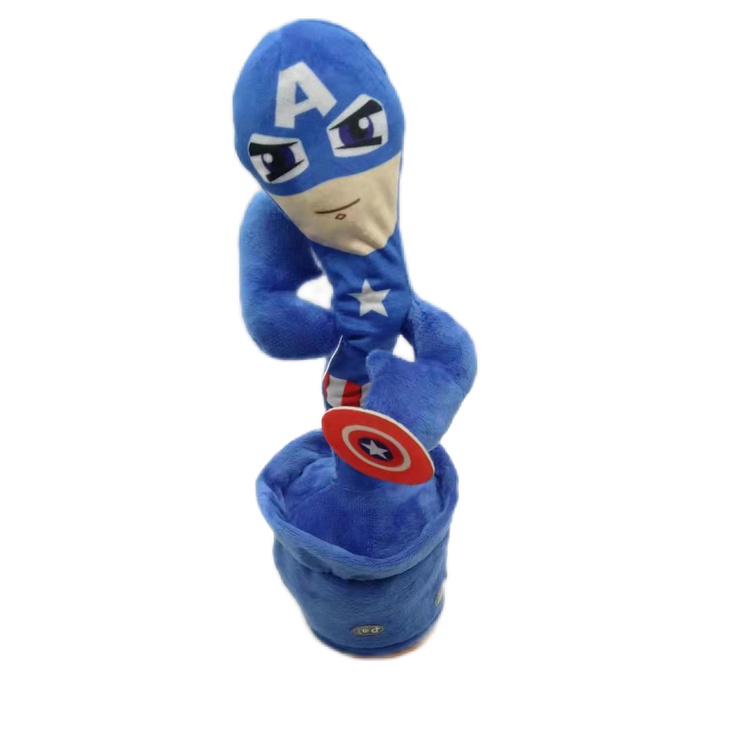 ( BISA COD ) PROMO MAINAN BONEKA KAKTUS GOYANG BISA MENARI DAN MENGELUARKAN SUARA / MAINAN KAKTUS GOYANG SPIDERMAN IRONMAN CAPTAIN AMERICA / MAINAN KAKTUS GOYANG USB