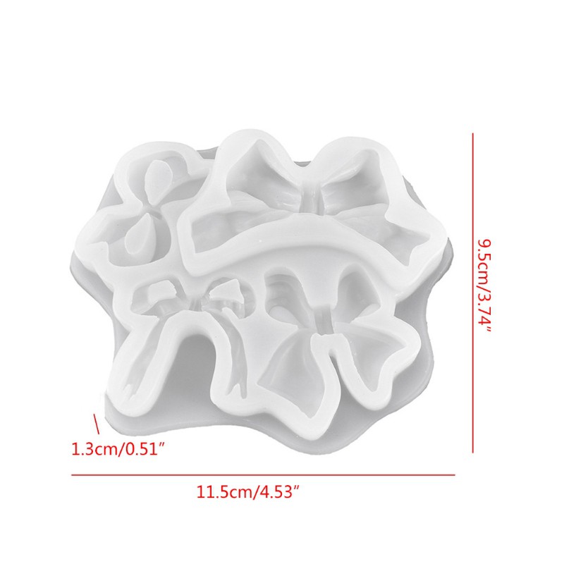 Cetakan Resin Epoksi Bentuk Pita Bahan Silikon Untuk Liontin Kristal