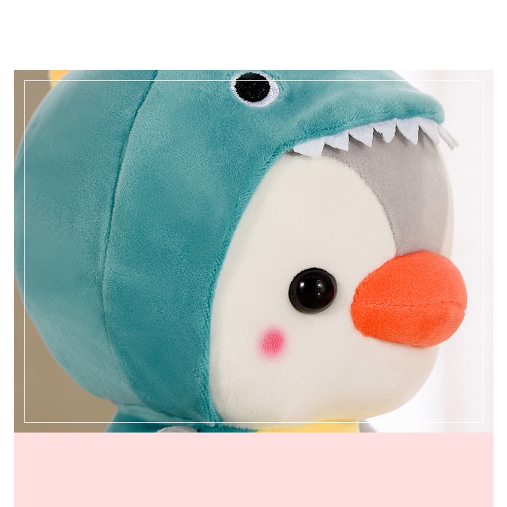 Needway  Cute Stuffed Toy Kids Toys Penguin Cosplay Frog Penguin Plush Toy Children Gifts Animal Doll Small Gift for Friend Keychain 13/25cm Penguin Cosplay Bee