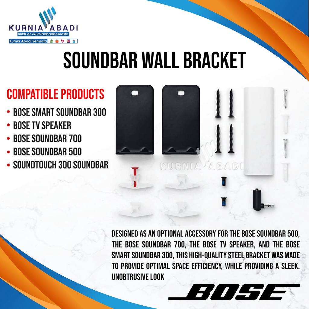 BOSE SoundBar Wall Bracket ACCESSORIES