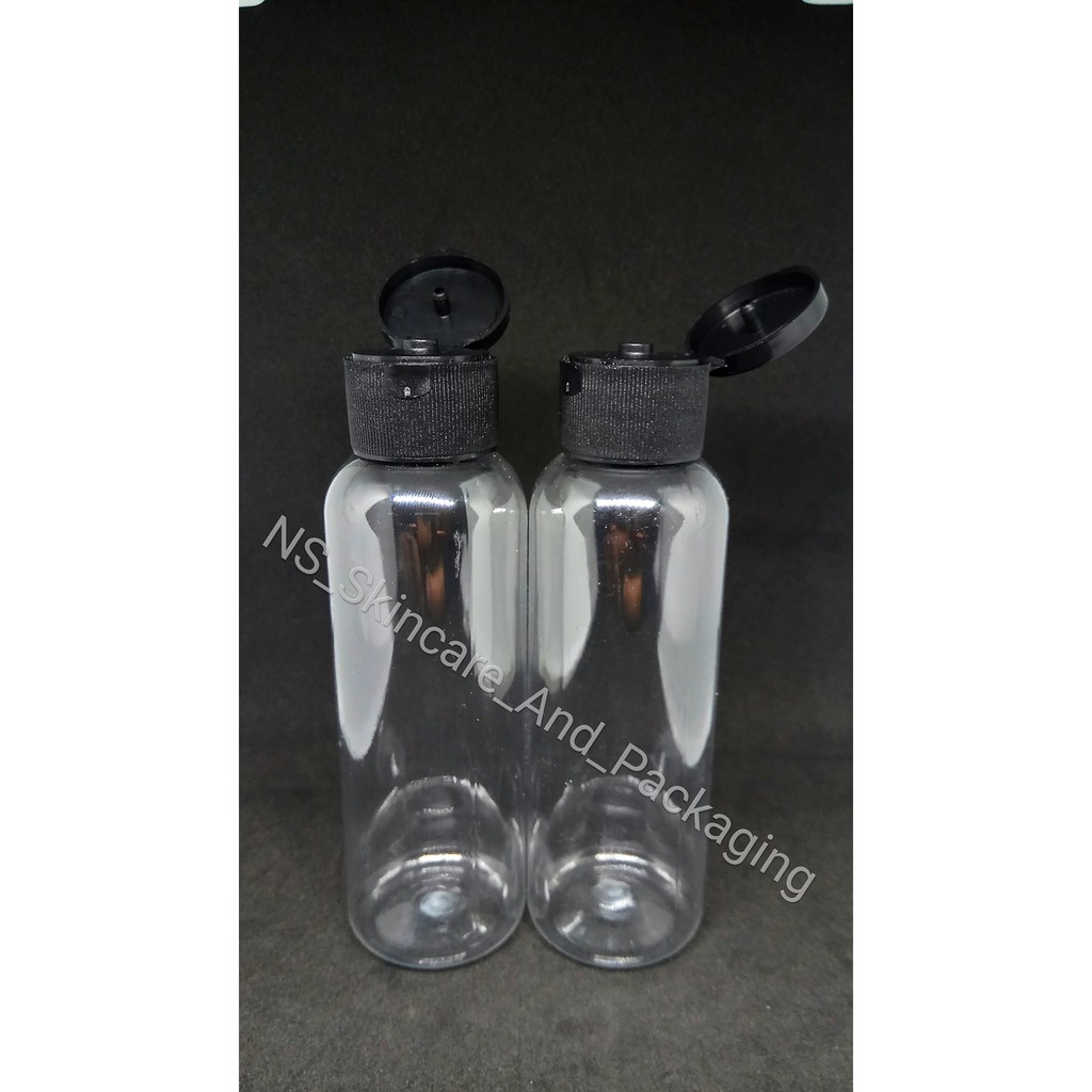 Botol Fliptop 100ml Tutup Fliptop Hitam