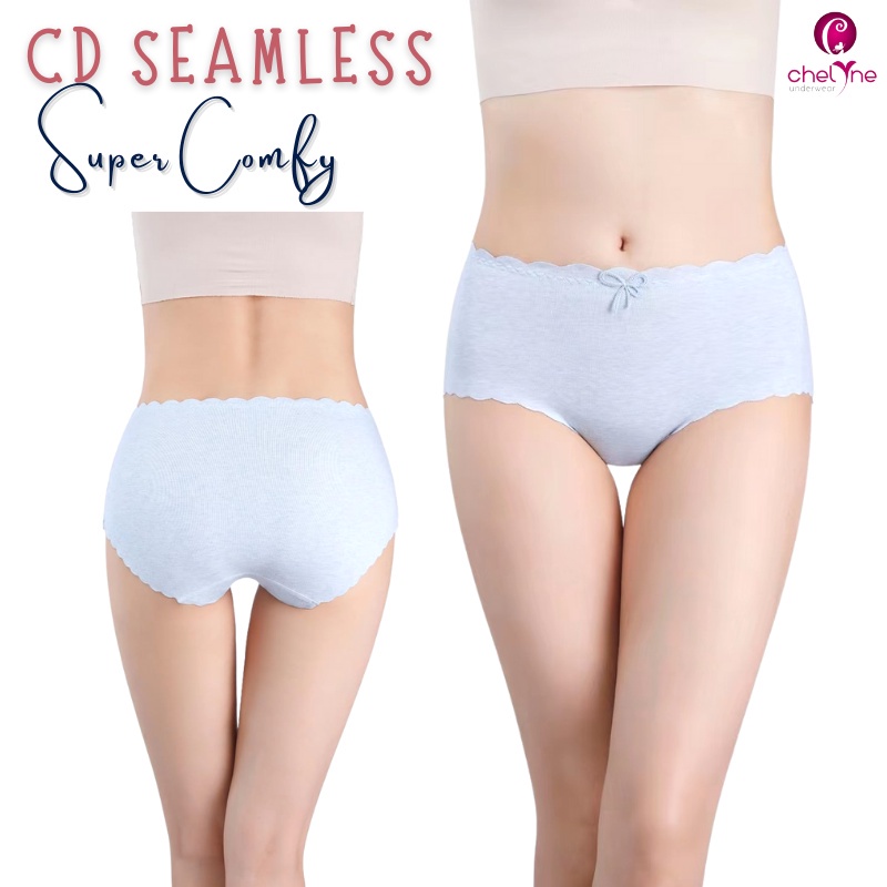 CD Wanita Chelyne Q3066 Seamless Bahan Kaos Tebal Premium