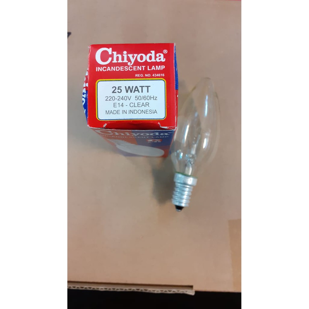 Chiyoda Candle Pijar 25 Watt E27 / E14 Frosted / Clear