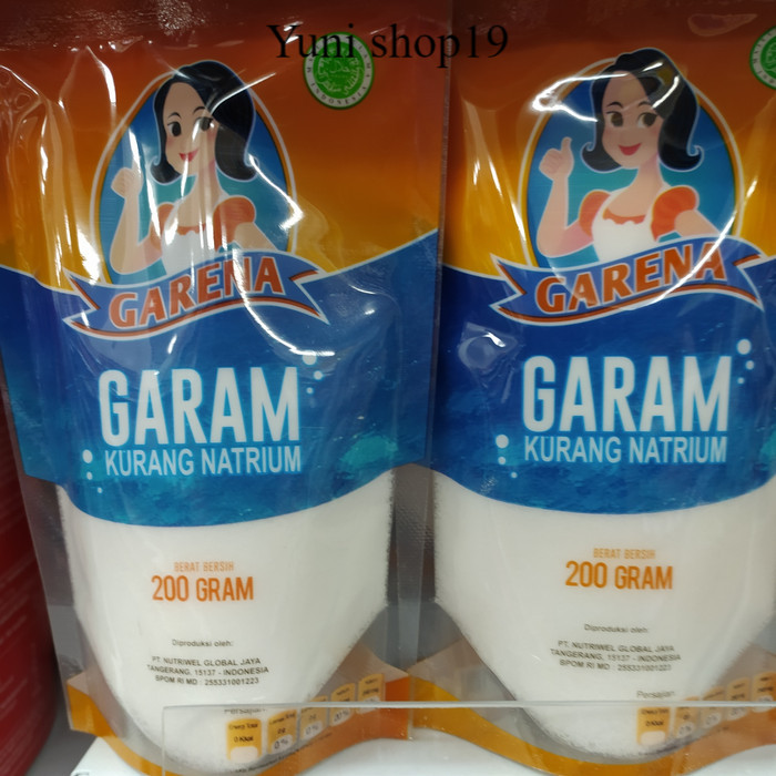 

garena garam kurang natrium pack 200gr