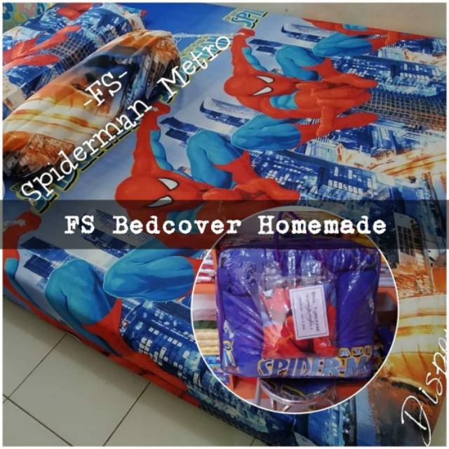 Bedcover premium set homemade grosir uk 180 anak dewasa