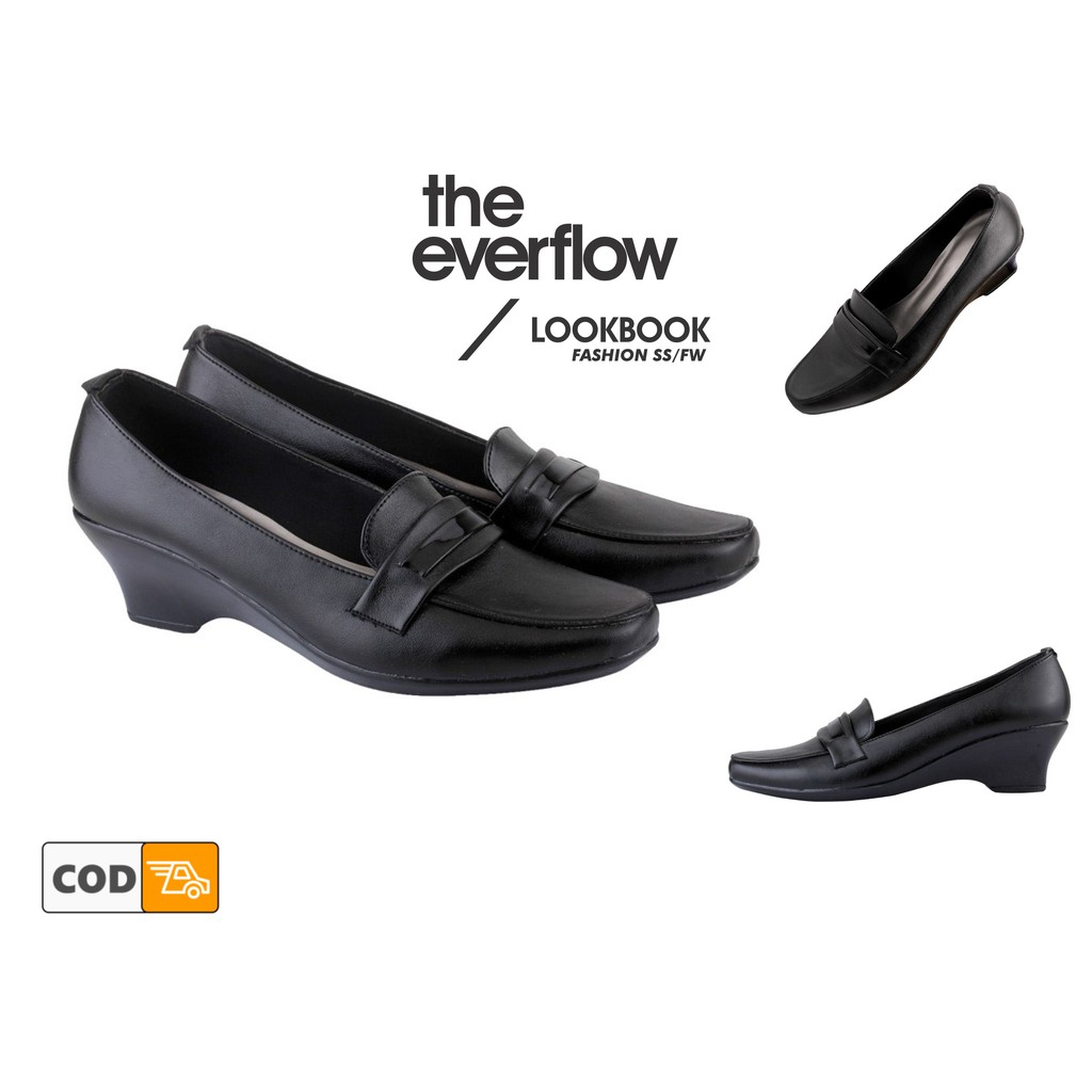 ☀ EVERFLOW ☀ Sepatu Kerja Pantopel Wanita Sepatu Formal Kantor.