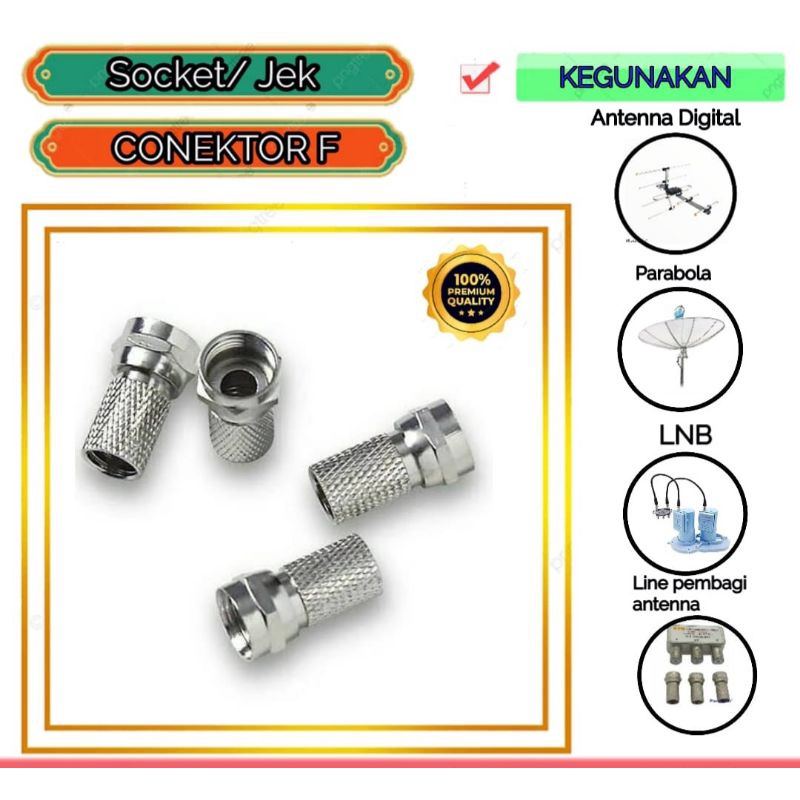 Jack F Konektor / Connector F TV