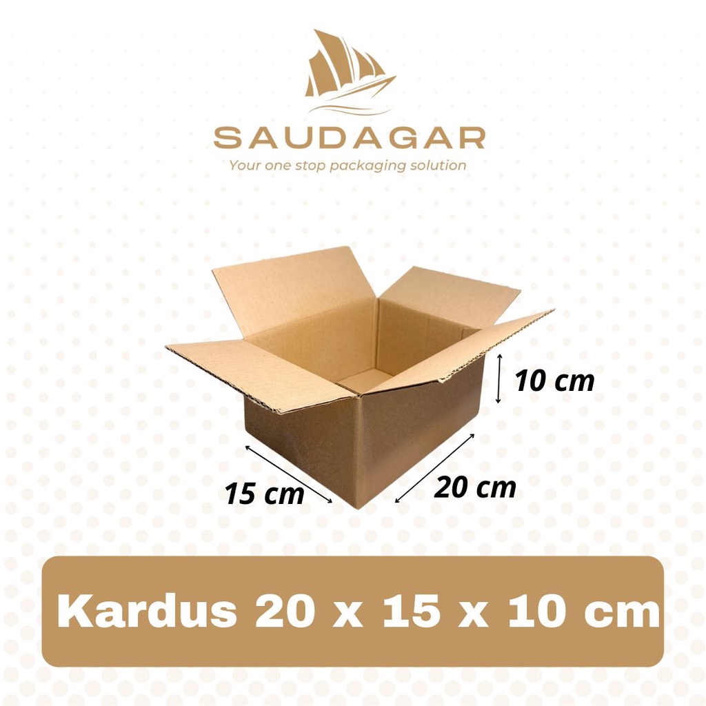 Kardus packing 20x15x10 / dus baru polos / corrugated box / karton