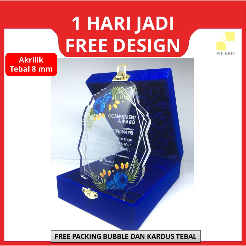 20x15 CM PLAKAT AKRILIK + BOX MURAH - CUSTOM PLAKAT PIALA AKRILIK TROPHY VANDEL ACRYLIC - PLAKAT WISUDA KADO ANNIVERSARY PIALA PENGHARGAAN