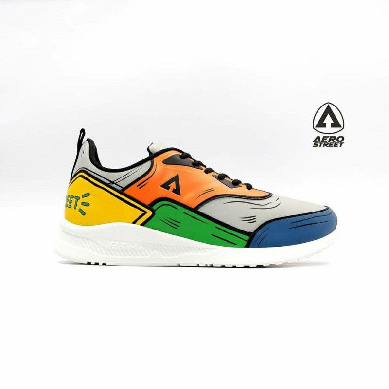 Aerostreet Tiger 2d Hijau Orange size 41