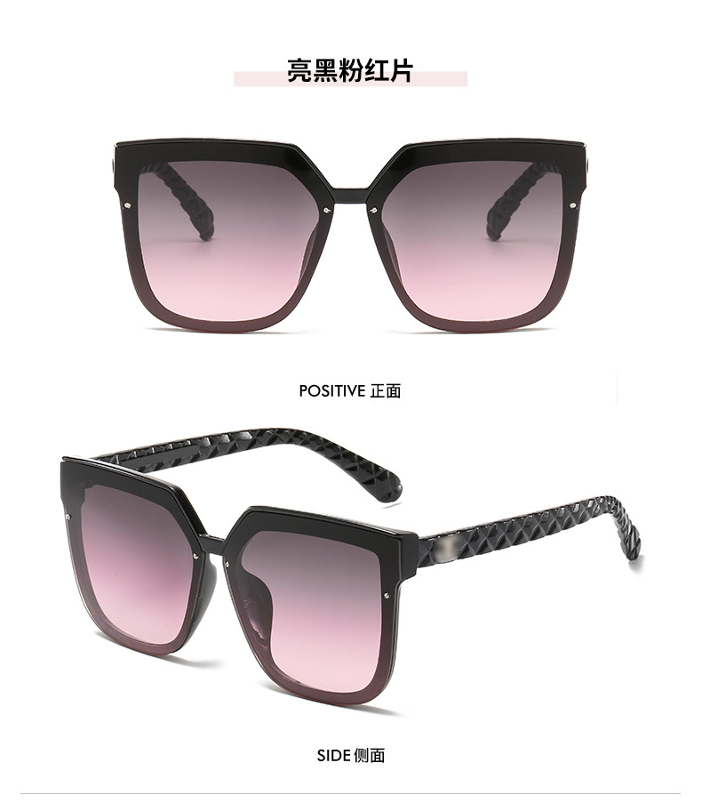 （YUZHU）COD Gaya Busana Korea Kacamata Hitam Besar Untuk Wanita Retro Square Shades Untuk Wanita