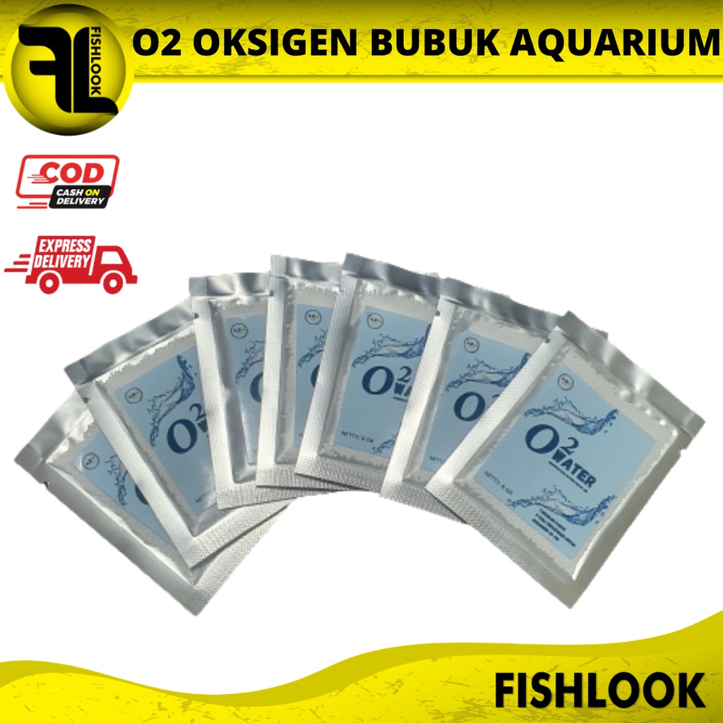 O2 OKSIGEN BUBUK AQUASCAPE Bubuk Serbuk Oksigen Aquarium Kolam Ikan Koi