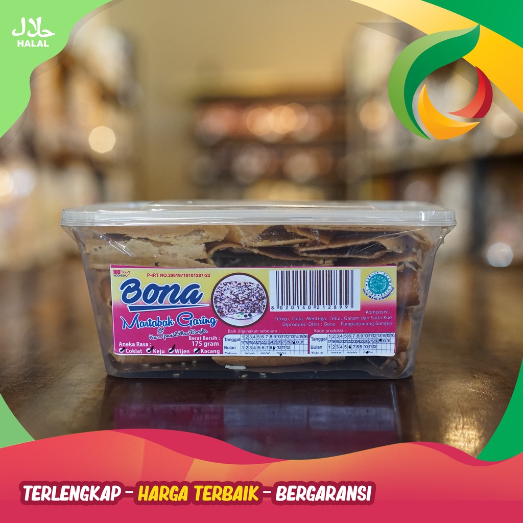 

Martabak kering merk Bona khas Bangka 175gr