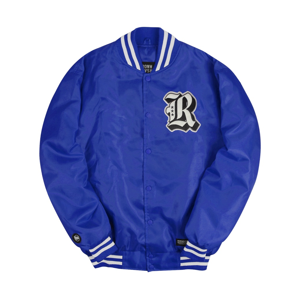 Rown Division Official Jacket Varsity - Jaket Varsity Detroit Blue