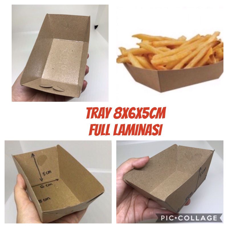 (100pcs) French Fries Boat / Tempat Kentang Goreng (TR 01)