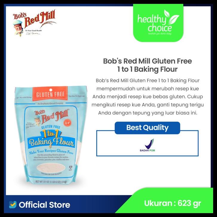 

TERBARUU!! Bob's Red Mill Gluten Free 1-To-1 Baking Flour 623 gr TERBARU