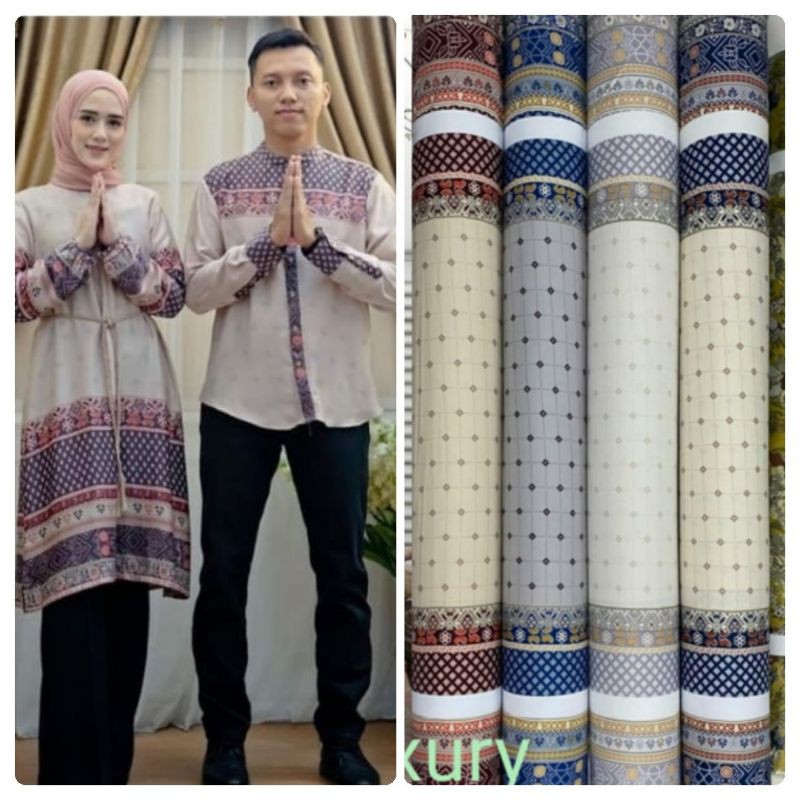 Kain Maxmara lux Couple Etnic series Harga per 0.5 m