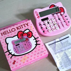 

Langsung Order Kalkulator Unik Hello Kity Pink Tombol LoVe Besar KT 2288 12 Digit Diskon