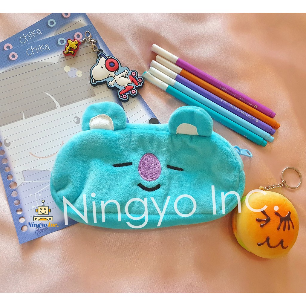 

Bts Kotak Tempat Pensil Anak Perempuan Kain Bt21 Lucu Dompet Bahan Boneka Pouch Make Up Chimmy Tata