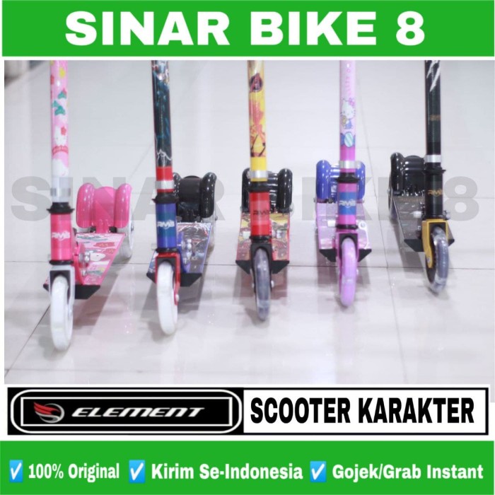 Scooter / Skuter Anak Karakter ELEMENT RMB Roda 2 dan Roda 3