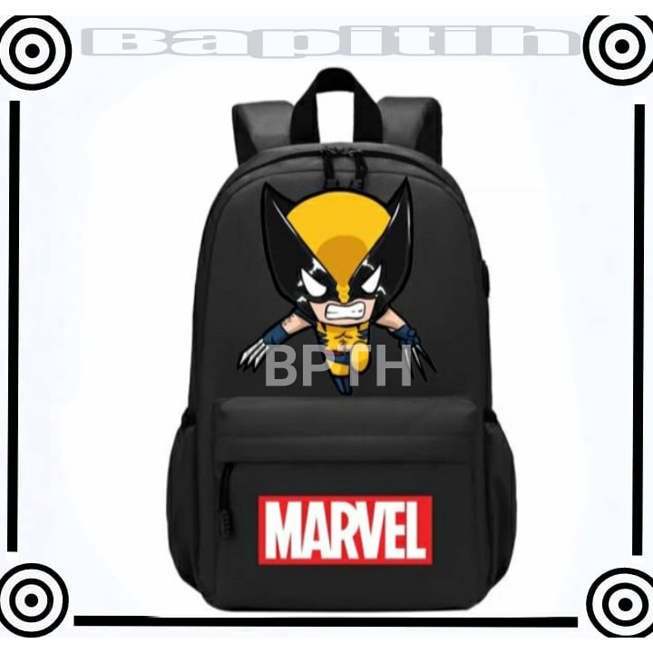 BPT/ Tas Ransel Fashion Sekolah Anak Laki Laki PAUD TK SD Marvel Super Hero X-MEN