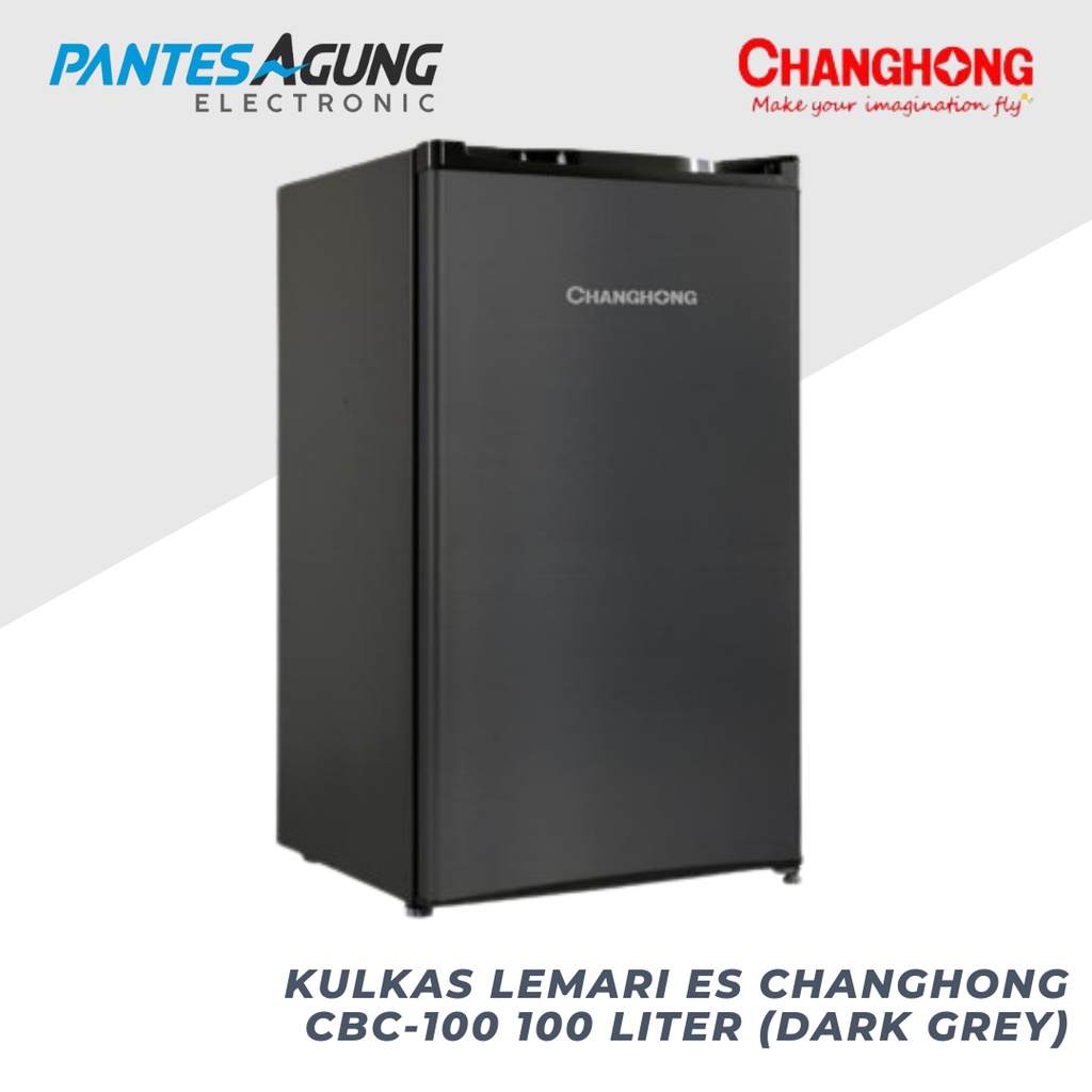 KULKAS Lemari es CHANGHONG CBC-100 100 LITER (DARK GREY) khusus bdg