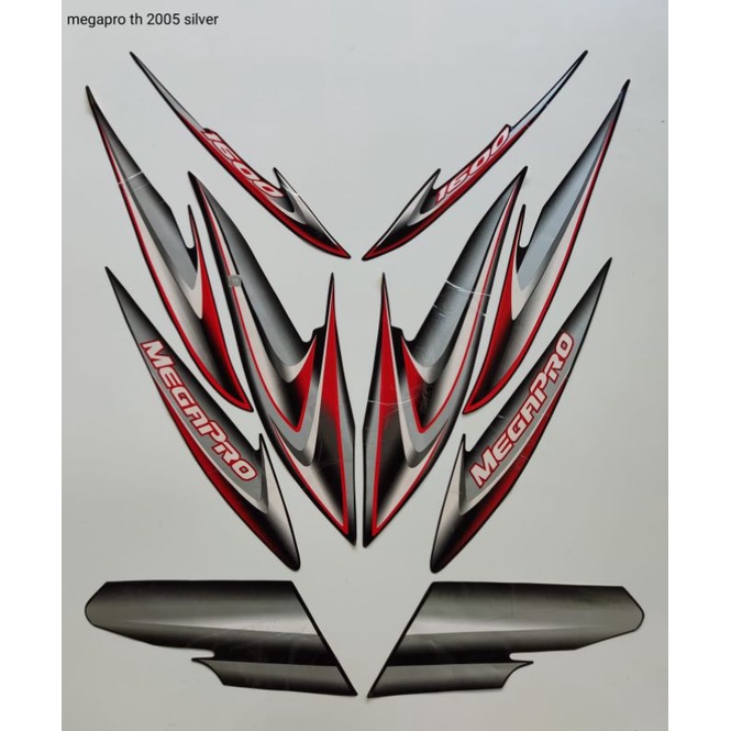 STRIPING MEGAPRO 2005 SILVER