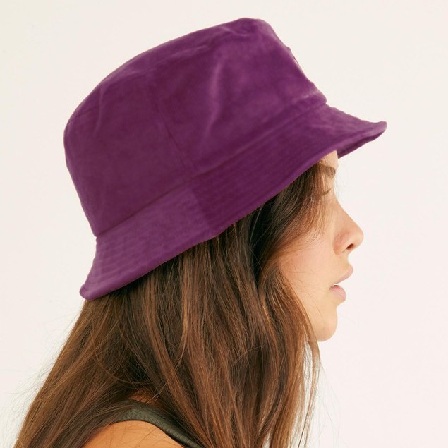 Suedehead Bucket Hat - Bahan Suede Beludru Tebal - Classy dan Elegan (Miso)