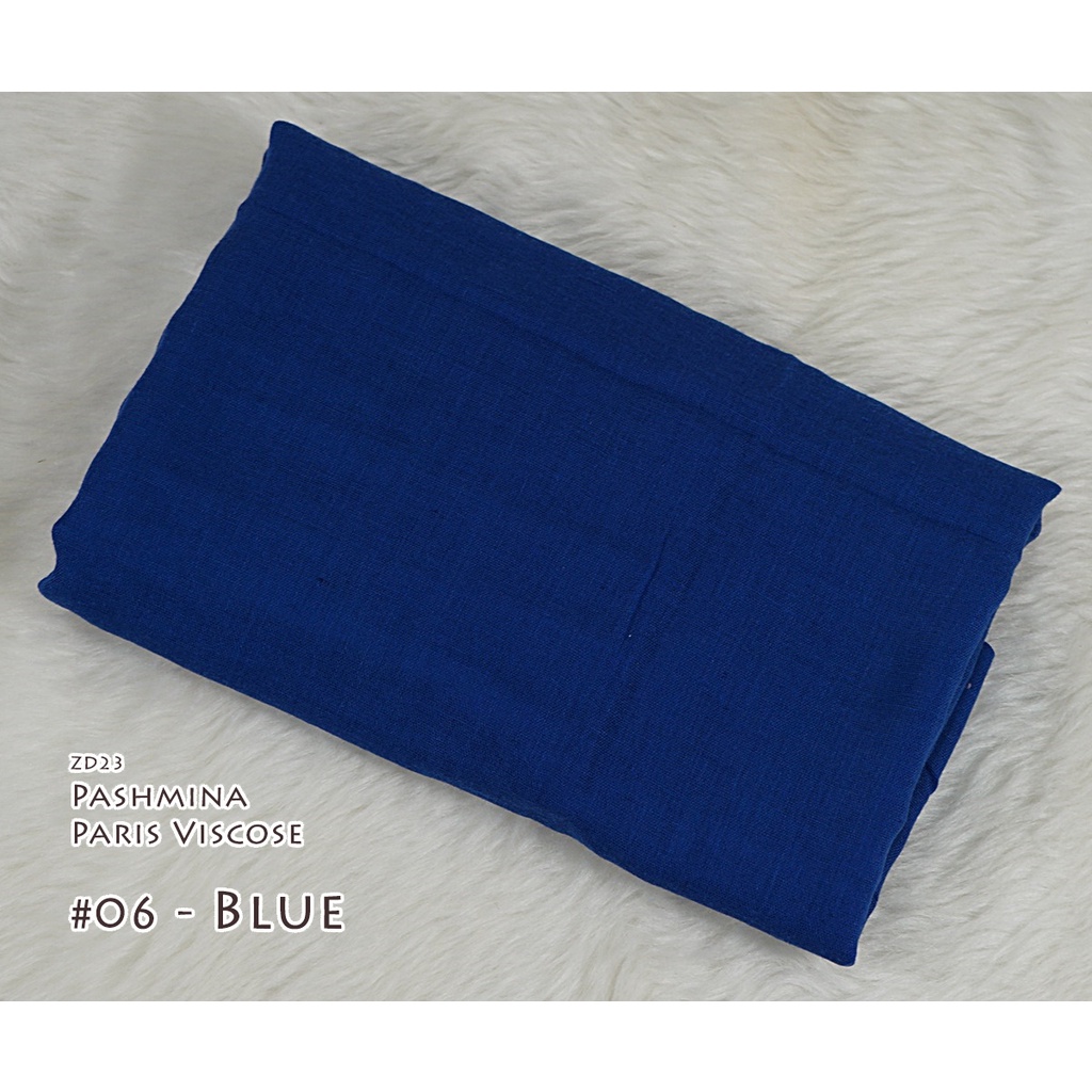 Pashmina Polos Paris Viscose - AYUMI by Luulu Scarf-#06 - Blue