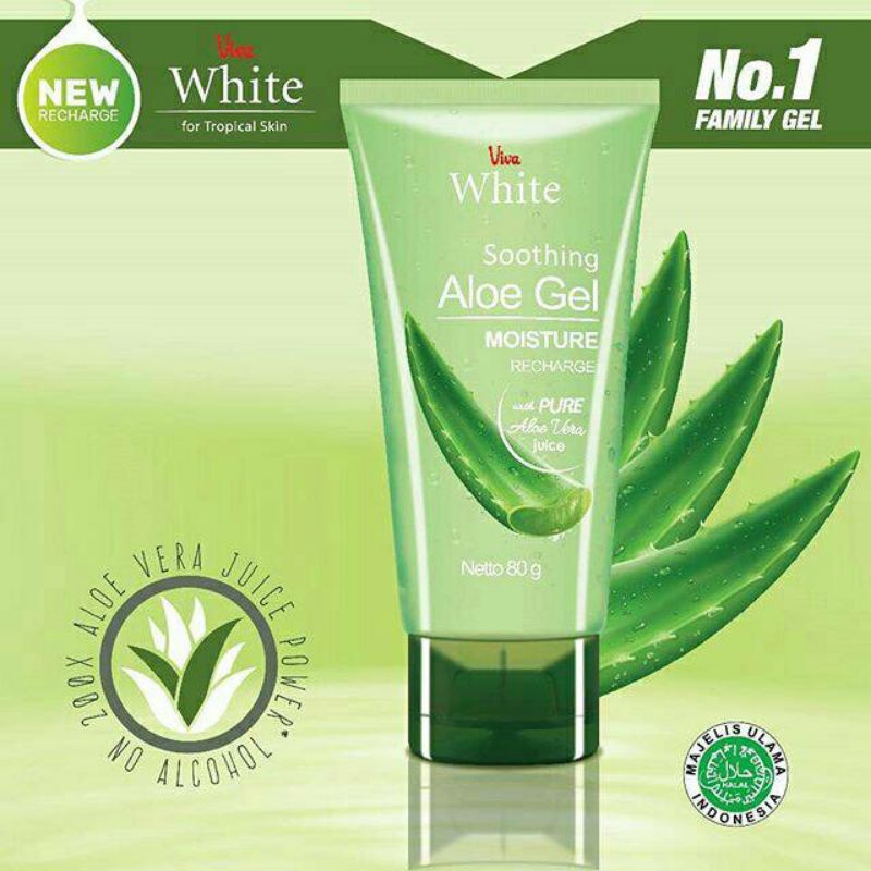Viva  White Aloe Vera Gel Soothing Gel - Pelembab
