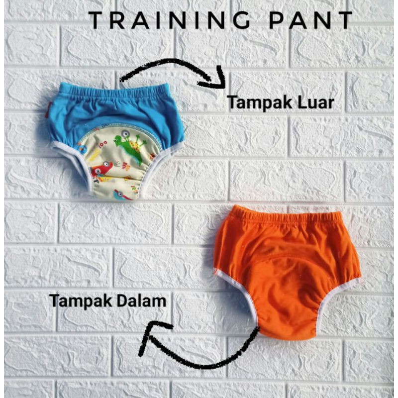 Clodi Training Pants Pipis Bayi Anak Celana Dalam Tatur Popok Cloth Diapers Ukuran XL BB 14- 17 Kg