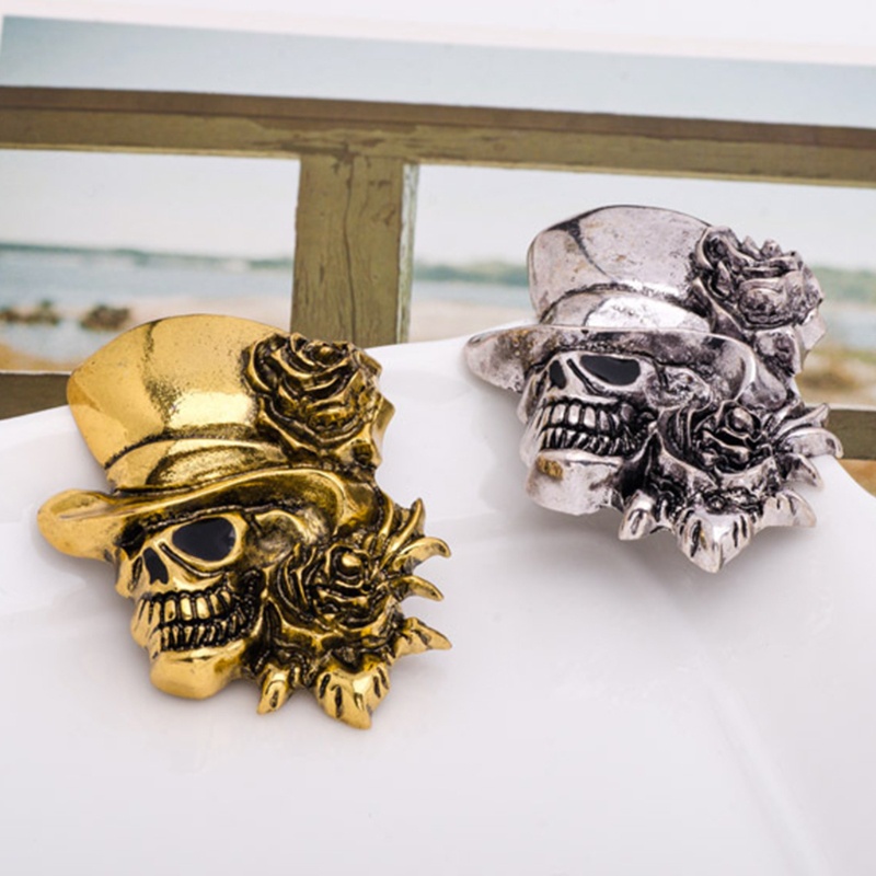 Siy Pinbros Model Tengkorakbunga Mawar Gaya Gothic Vintagepunk Untuk Wanitapesta Halloween