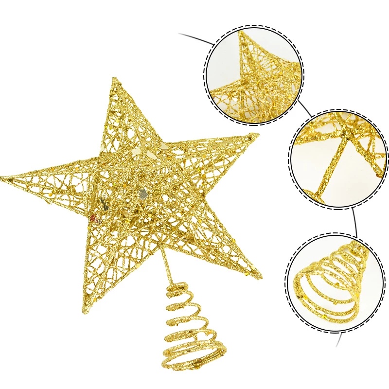 [ Christmas  Sparkle Star Tree Top Home Decoration Products Accessories ]