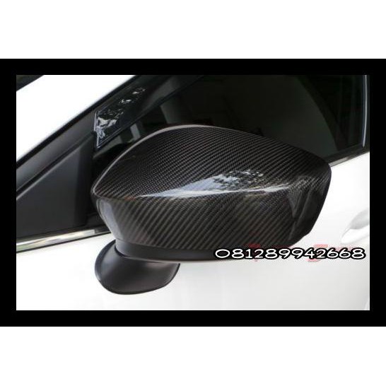 TERBARU MAZDA CX5 COVER SPION CARBON KEVLAR ORIGINAL. 