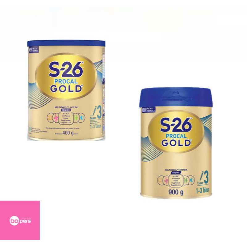 Susu S26 Procal Gold (1-3tahun) 400gr dan 900gr