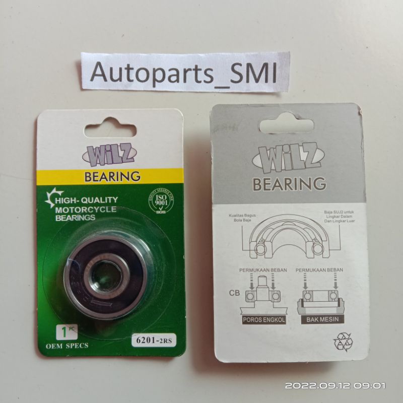 Bearing laher bering roda 6201 lokal merk WILZ