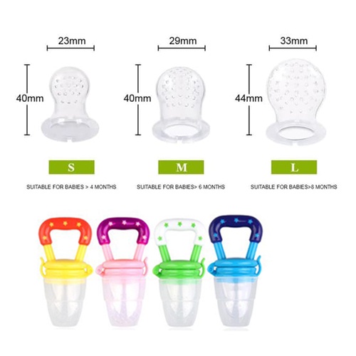 Empeng Buah Dot Bayi Fruit Feeder Pacifier S M L