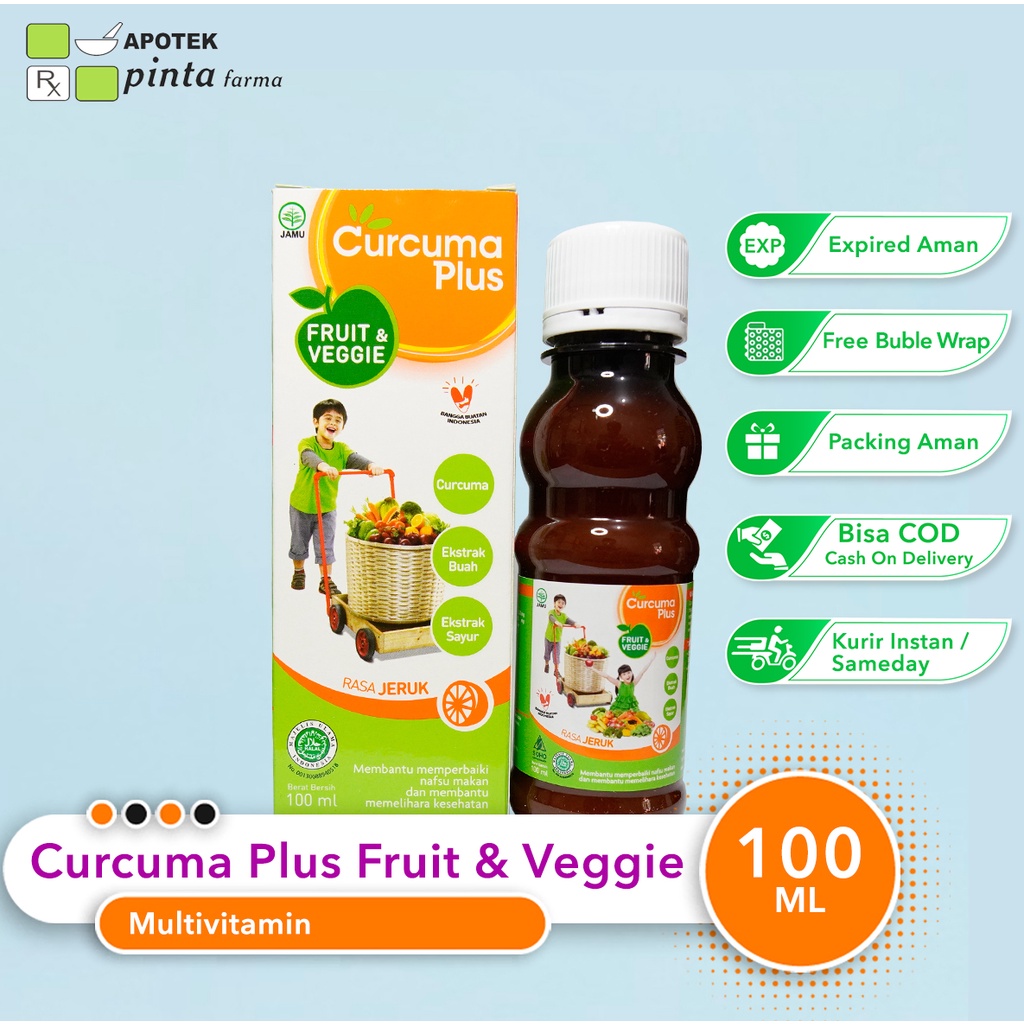 Curcuma Plus Fruit and Veggie Sirup 100 ml