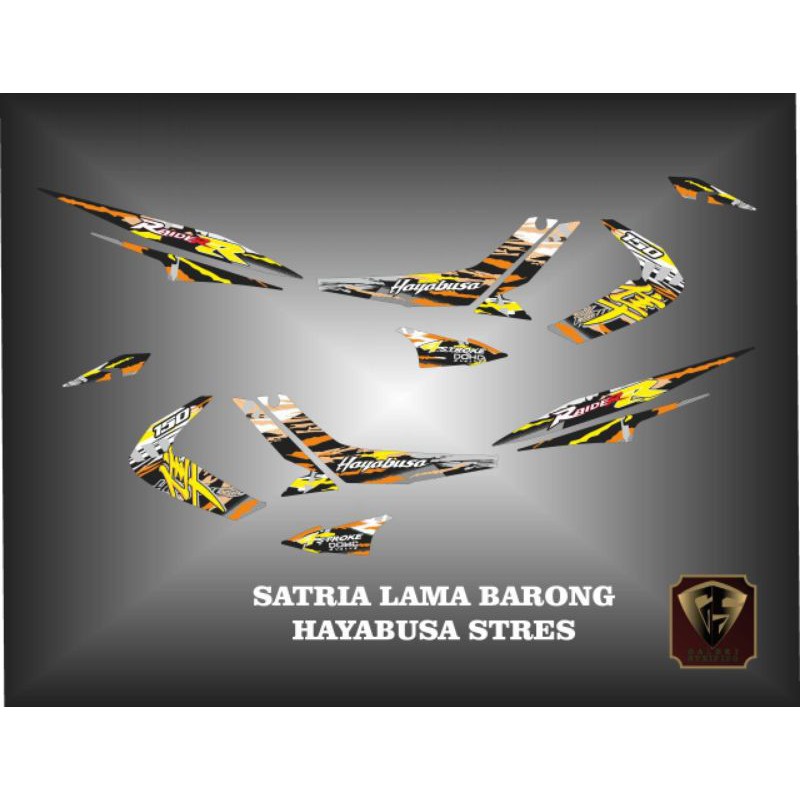 stiker striping fariasi satria fu lama barong hayabusa