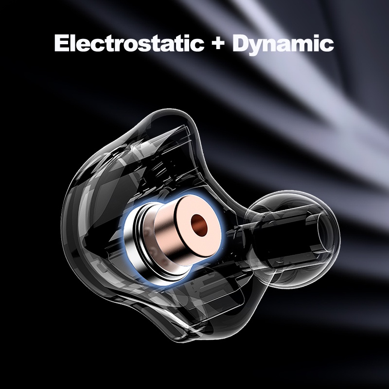 Esx Max Earphone In ear Electrostatic Dynamic HIFI Dengan Fitur Noise Canceling