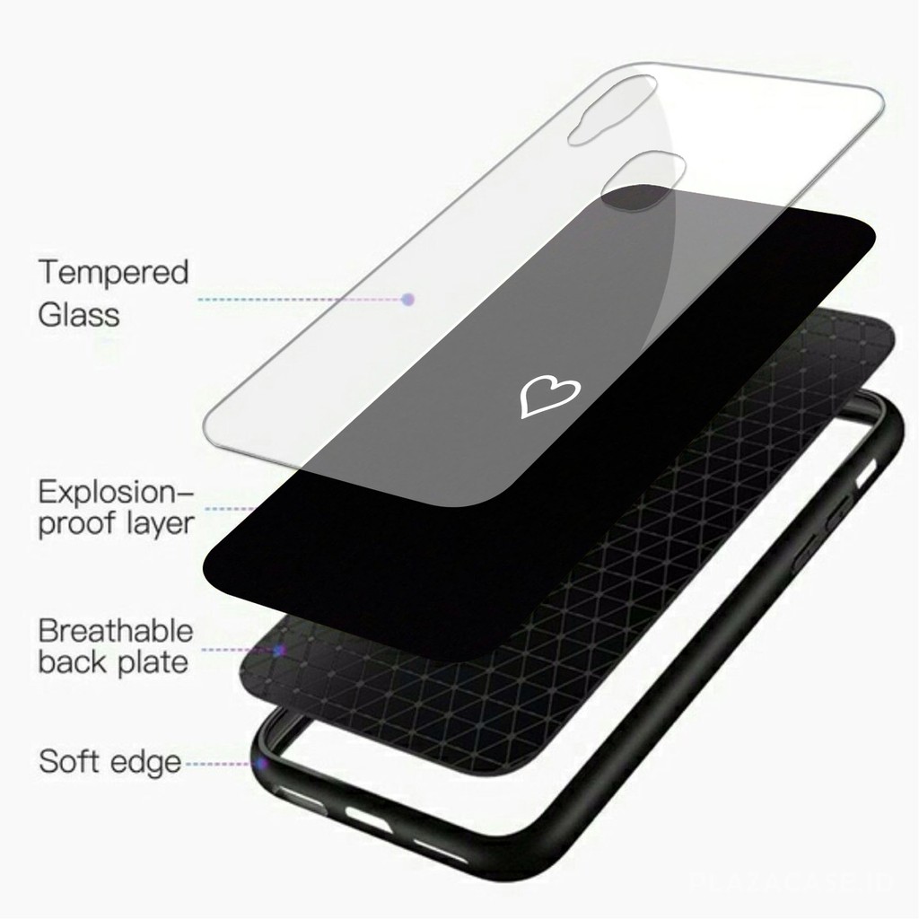 [K04] Soft Case Glass Kaca VIVO Y91C Y91 Y93 Y95 Y12 Y15 Y17 Y71 Y81 Y53 S1 Z1 PRO V15 V5 V7 V9 V11