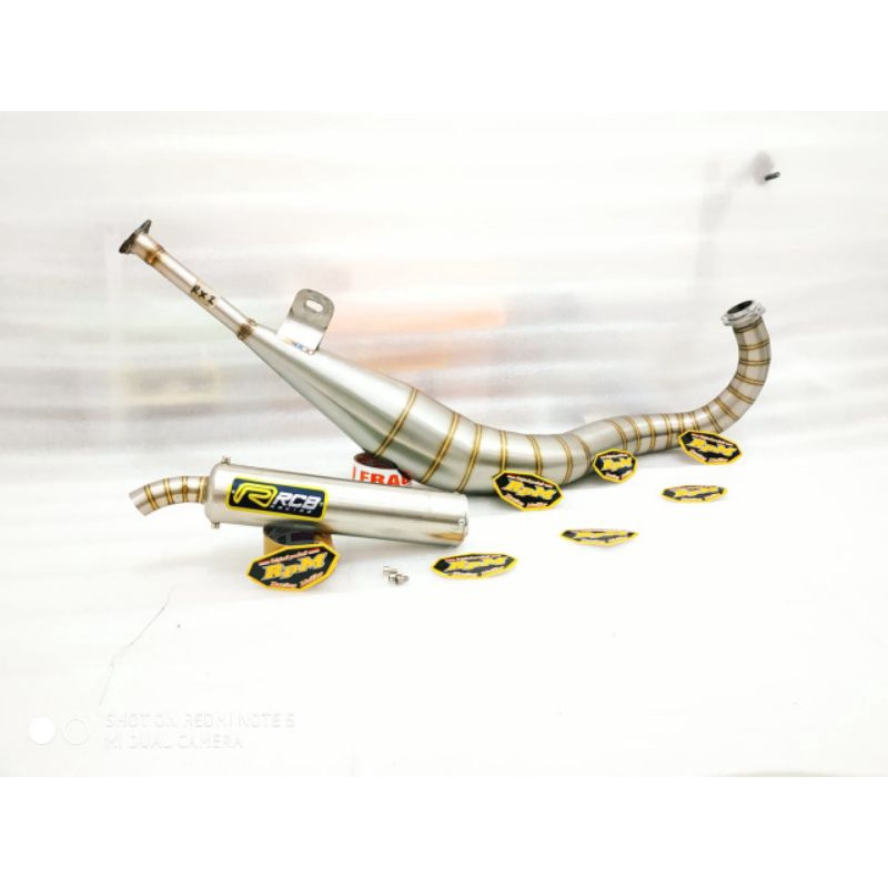 Knalpot RCB Pipe on Yamaha RXZ 135 - RX Z - RZR