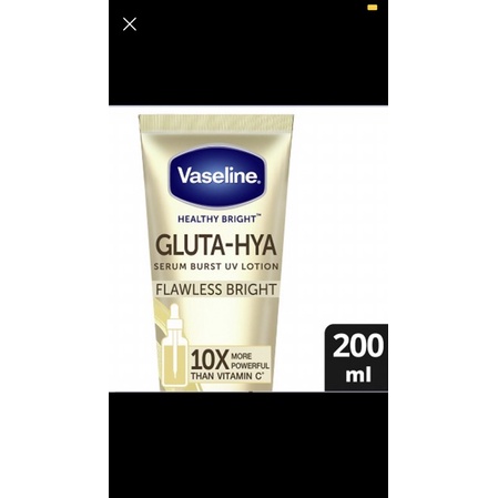 Vaseline Gluta Hya Flawless Glow Body Serum Dewy Radiance 330 ml Krim Pencerah 200 ml Body Lotion Pencerah Kulit 200ml Pemutih Badan 330ml