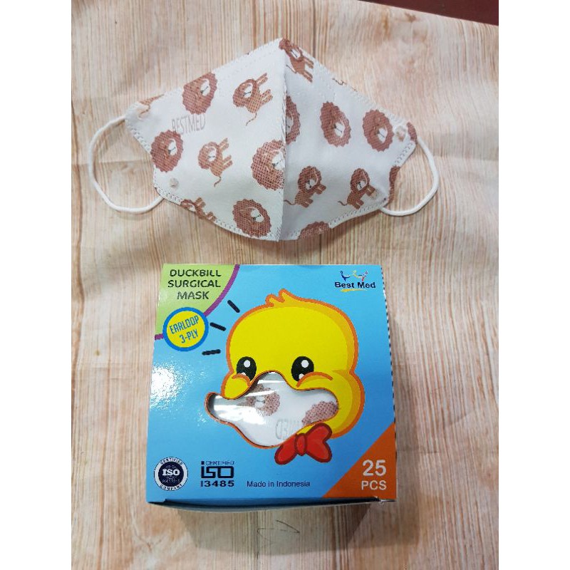 Masker Anak One Med Duckbill pcs/Masker anak 3 ply Dinosaurus
