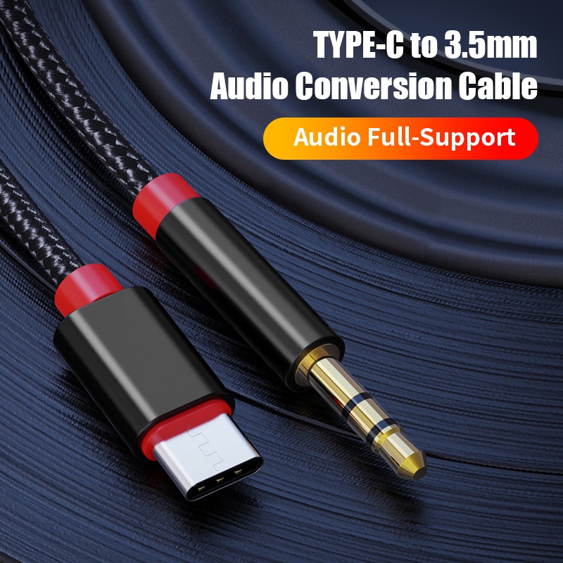 【stock】Kabel Adapter Usb Tipe-C Ke Jack Audio 3.5mm Male Untuk Samsung / Xiaomi / Mobil / Earphone M H9O0