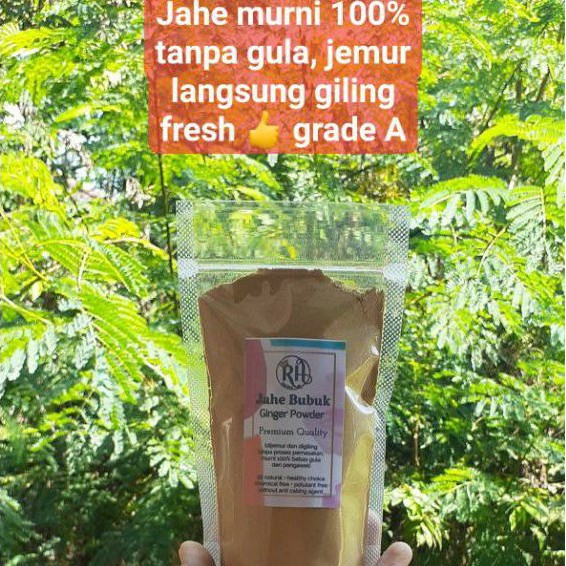 

jahe bubuk murni 100% pure ginger powder tanpa campuran apapun