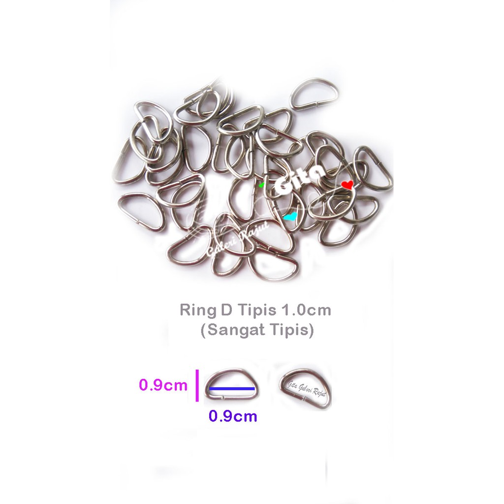 (6pcs) Ring D / Ring Tas / RIng D Tipis /Ring Dompet