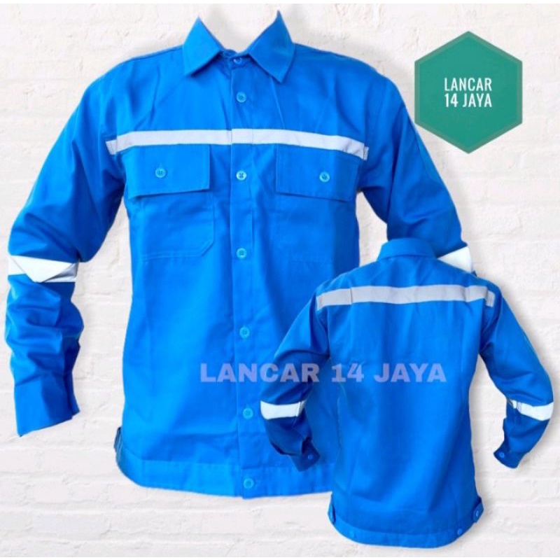 kemeja lapangan wearpak / kerja / lapangan / tangan panjang